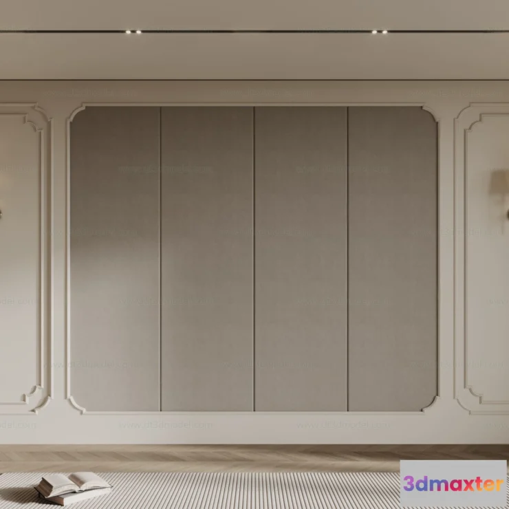 1687264 - Headboard for Bed 3D Models - 3DSKY - 146 - CORONA Render 3D Max