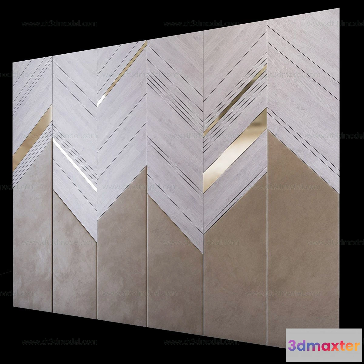 1687280 - Headboard for Bed 3D Models - 3DSKY - 154 - VRAY Render 3D Max