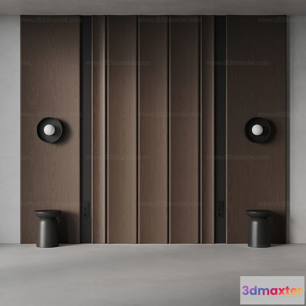 1687282 - Headboard for Bed 3D Models - 3DSKY - 155 - CORONA Render 3D Max