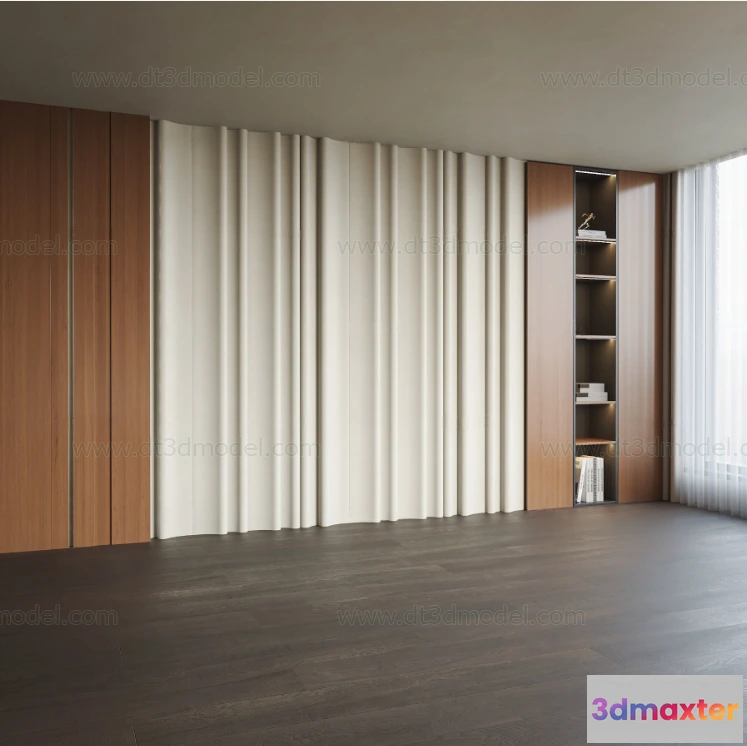 1687284 - Headboard for Bed 3D Models - 3DSKY - 156 - VRAY Render 3D Max