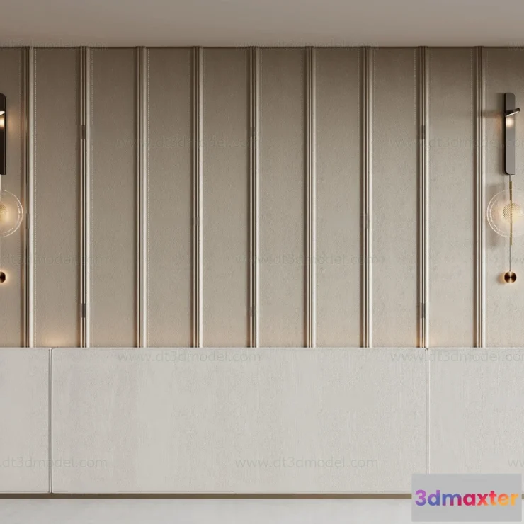 1687332 - Headboard for Bed 3D Models - 3DSKY - 180 - VRAY Render 3D Max