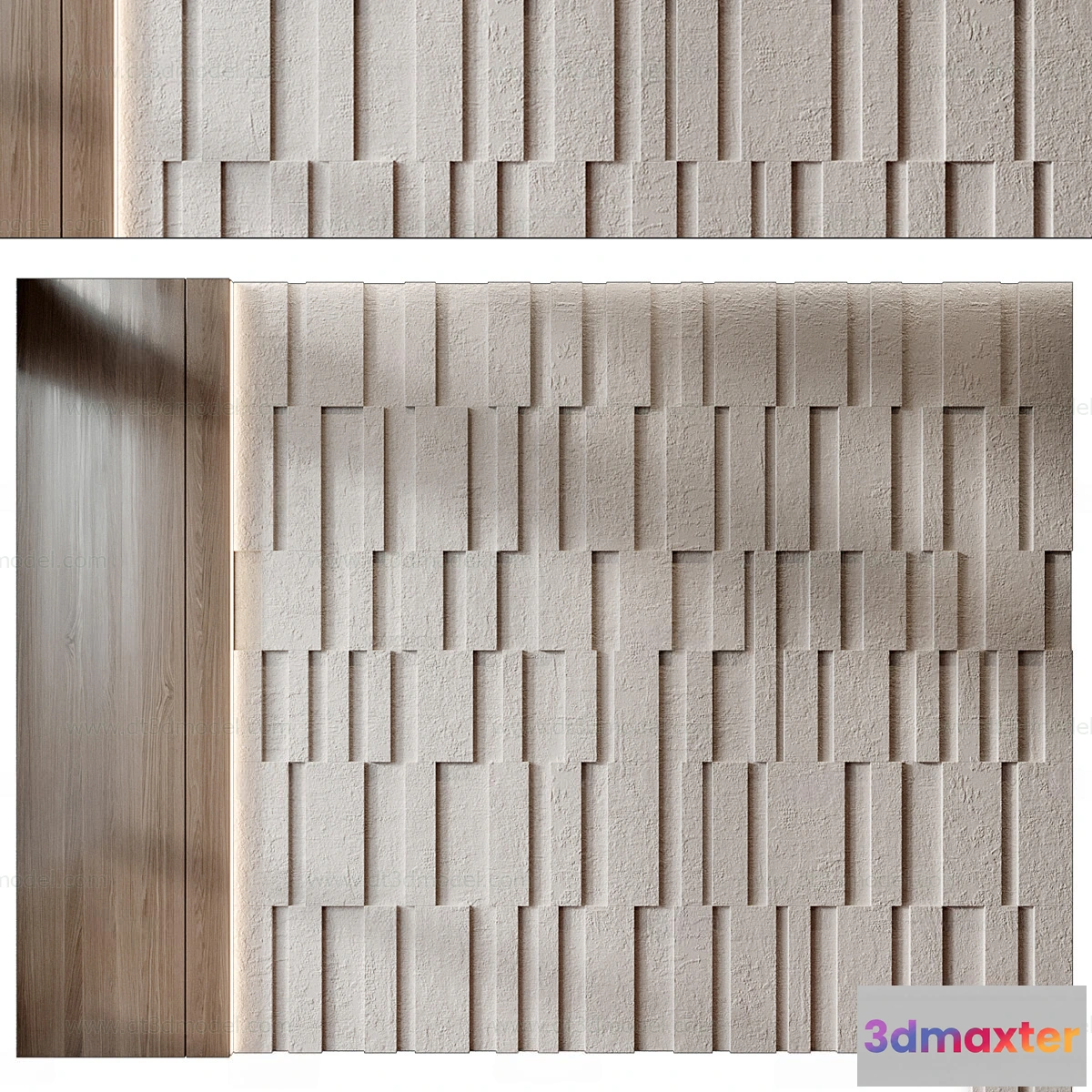 1687362 - Headboard for Bed 3D Models - 3DSKY - 195 - VRAY Render 3D Max