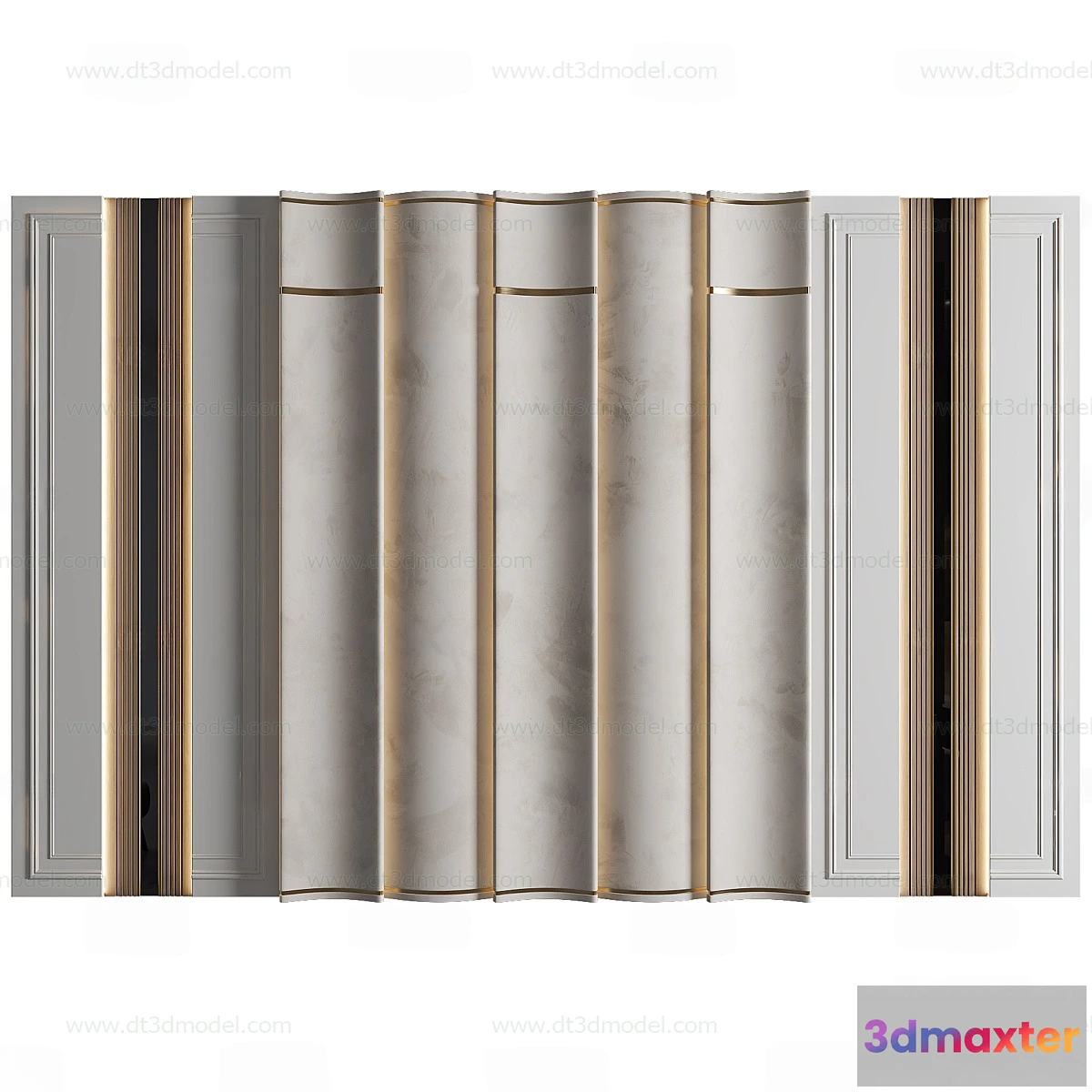 1687374 - Headboard for Bed 3D Models - 3DSKY - 201 - VRAY Render 3D Max