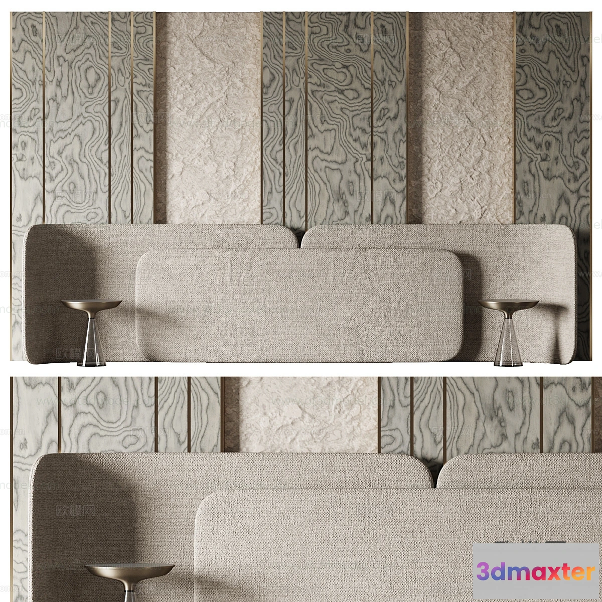 1687380 - Headboard for Bed 3D Models - 3DSKY - 204 - VRAY Render 3D Max