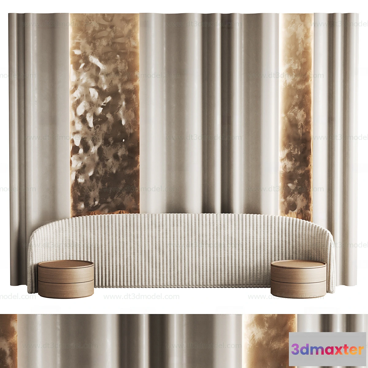 1687384 - Headboard for Bed 3D Models - 3DSKY - 206 - CORONA Render 3D Max