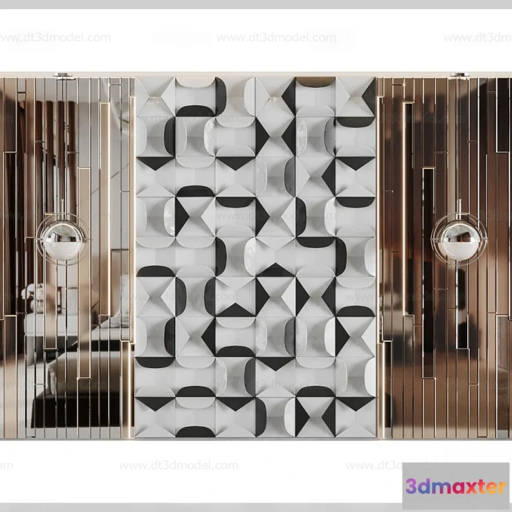 1687388 - Headboard for Bed 3D Models - 3DSKY - 208 - CORONA Render 3D Max