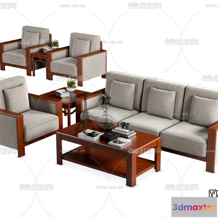 1237924 - FURNITURE - OFFICE - VRAY  CORONA - 3D MODEL - 086