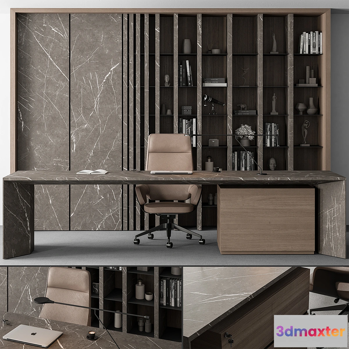 1293062 - Boss Desk - Office Furniture 475 3D Max