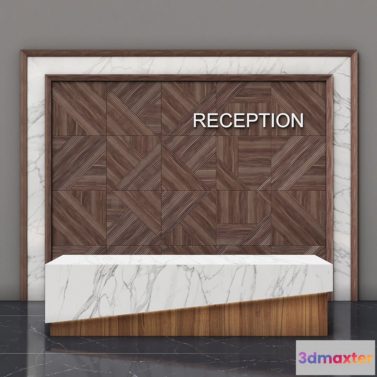1319376 - Reception + Wall Panel 3D Max