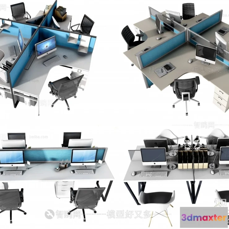 1367926 - Office Furniture - 3D Models - Modern Style - 132 3D Max