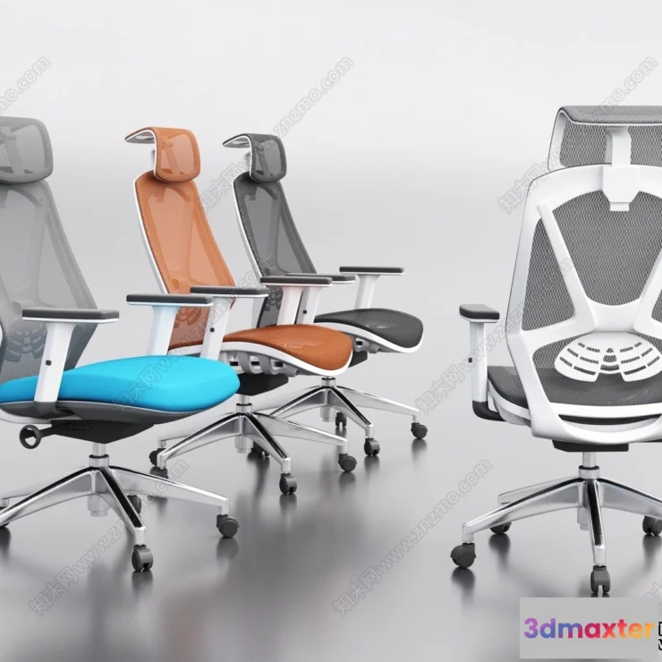 1370482 - Office Furniture - 3D Models - Modern Style - 170 3D Max