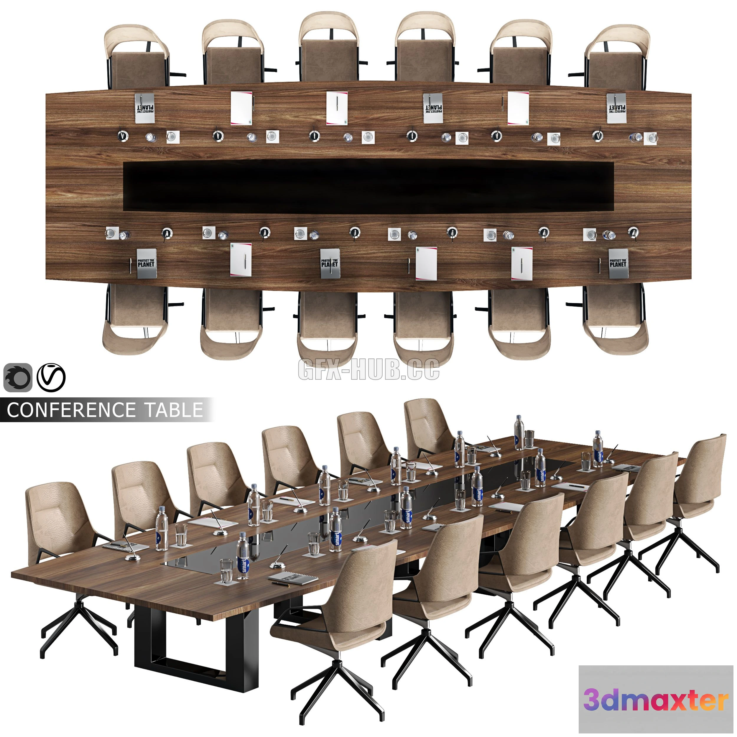 1554869 - Conference table 04 3D Max