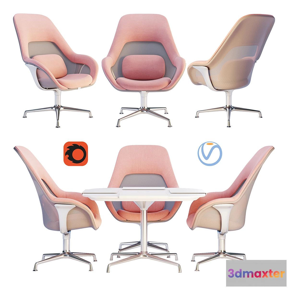 597325 - Coalesse - SW_1 Lounge Seating & Conference Table