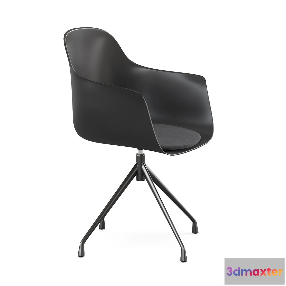 680306 - Office swivel black chair Wapong LA REDOUTE INTERIEURS