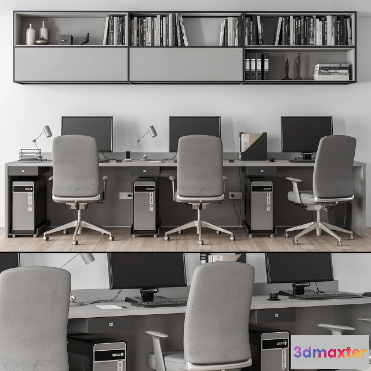 699932 - Employee Set Brown and Black - Office Furniture 251 - No.2