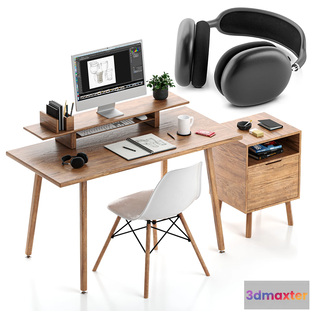 782422 - Apple Wooden WorkPlace Home Office - No.2