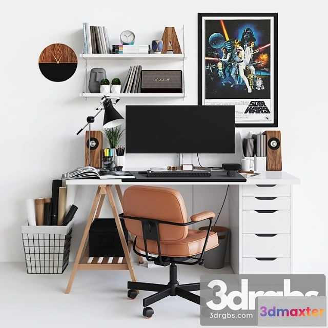 953918 - Workplace Set With Decor Sk 1