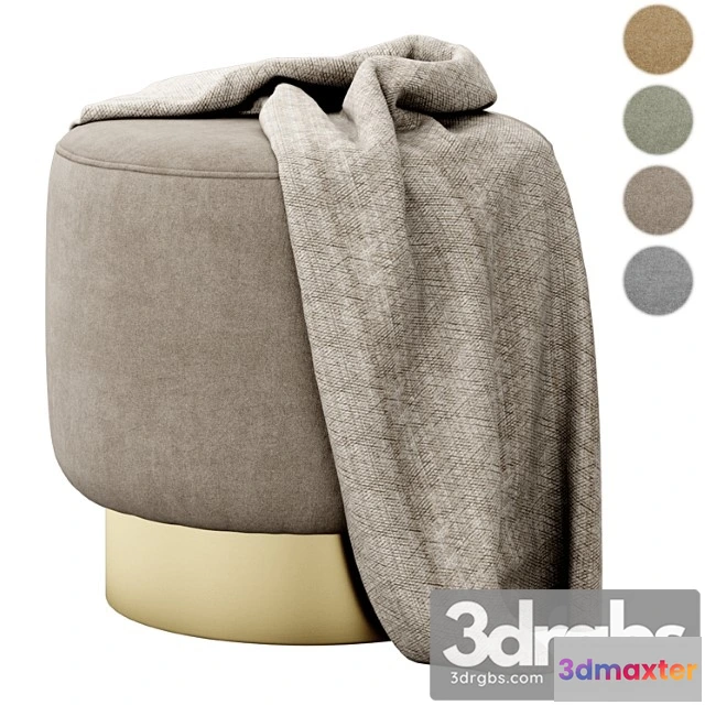 1031898 - Avalon ottoman persimmon by arteriors home