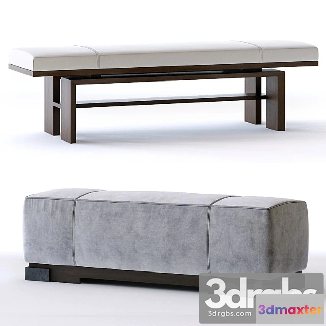 1031900 - Baker press bench and star ottoman