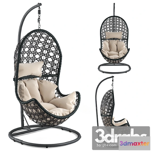 1032256 - Hanging chair brayden studio abrams hanging egg chair