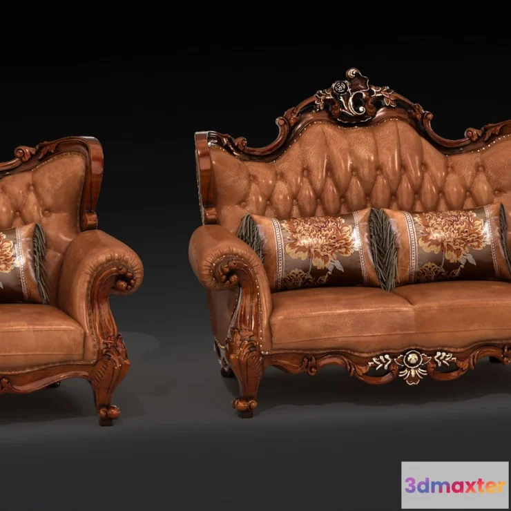 1213734 - Classic Furniture - 3D Model - PB667A