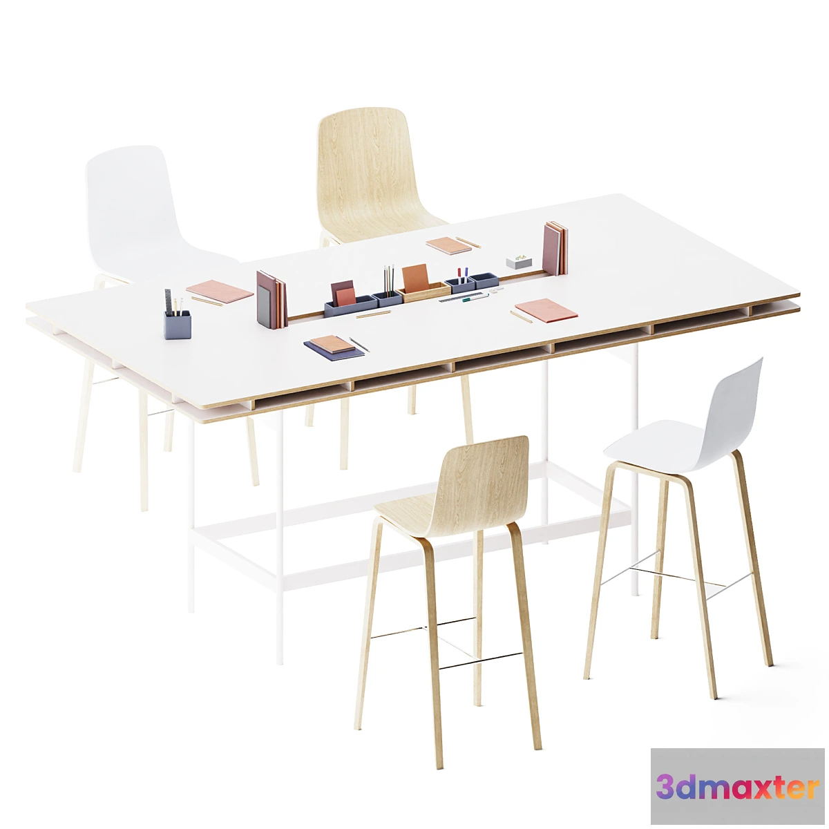 1404206 - Studio High Fact Table system by Bene 3D Max