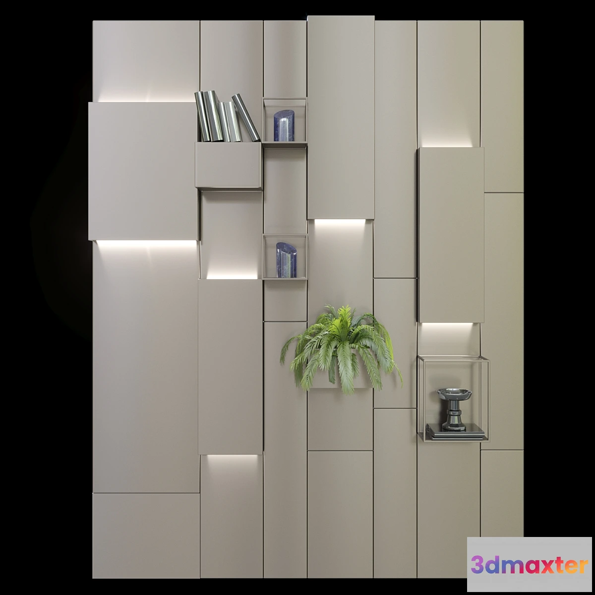 1420122 - Magnetic wall system from Ronda Design 3D Max