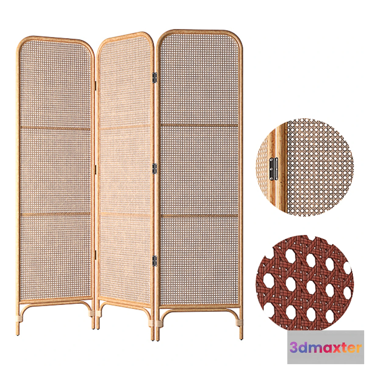 1424830 - Rattan Screen 3D Max