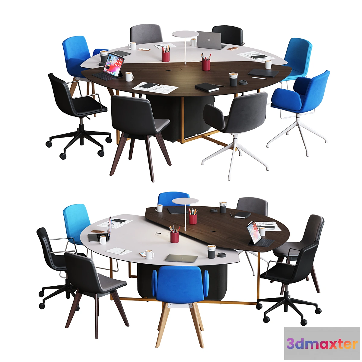 1435828 - OrangeBox - Fielding Short Leg WorkTable 3D Max