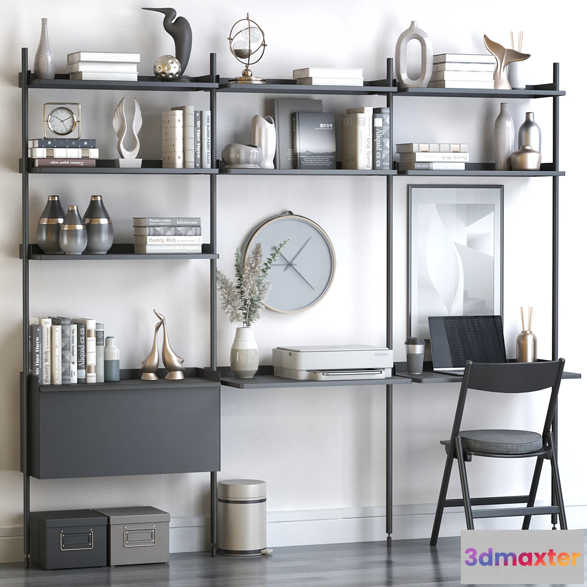 1449062 - Workplace Pier System 3D Max