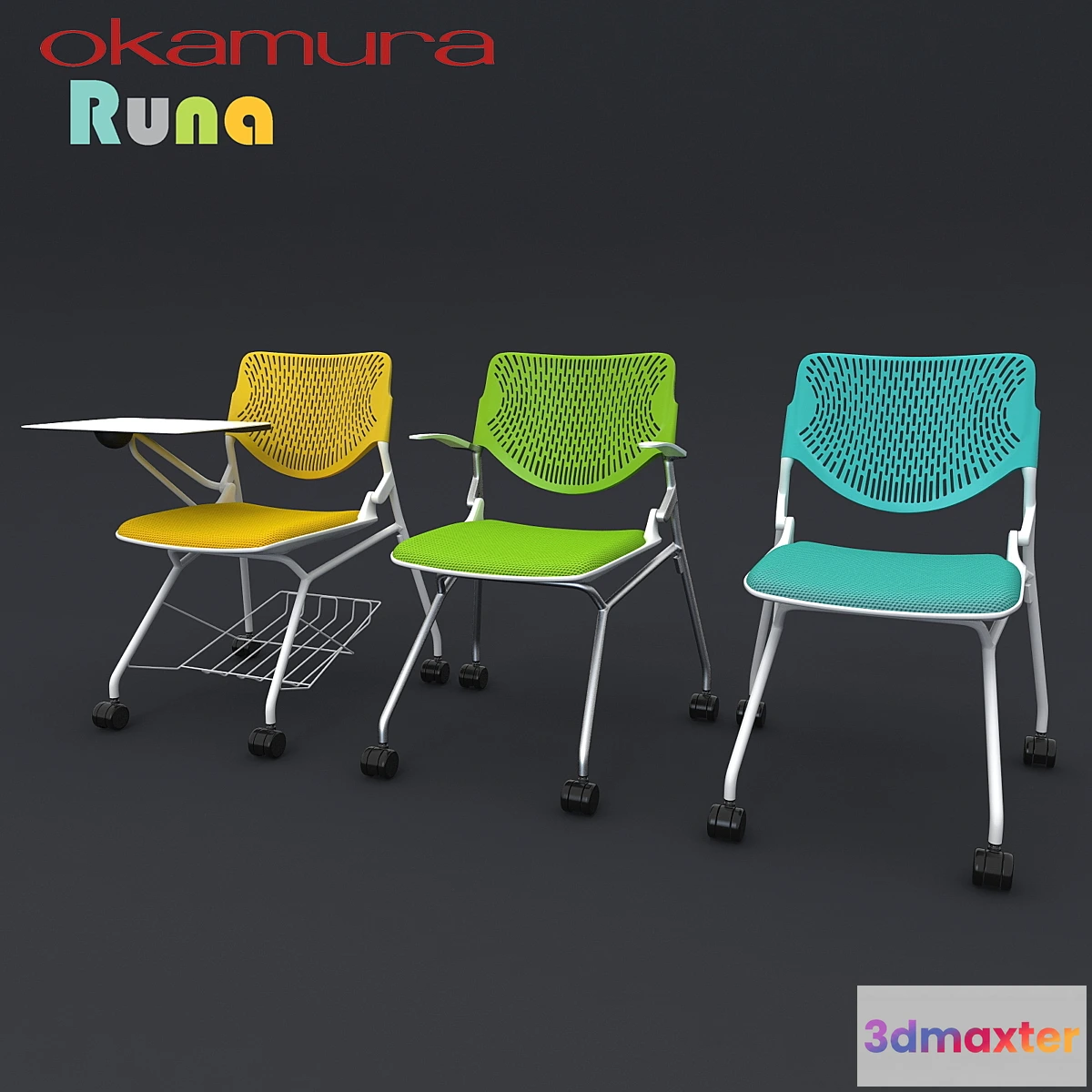 1458518 - Office chairs Okamura Runa 3D Max