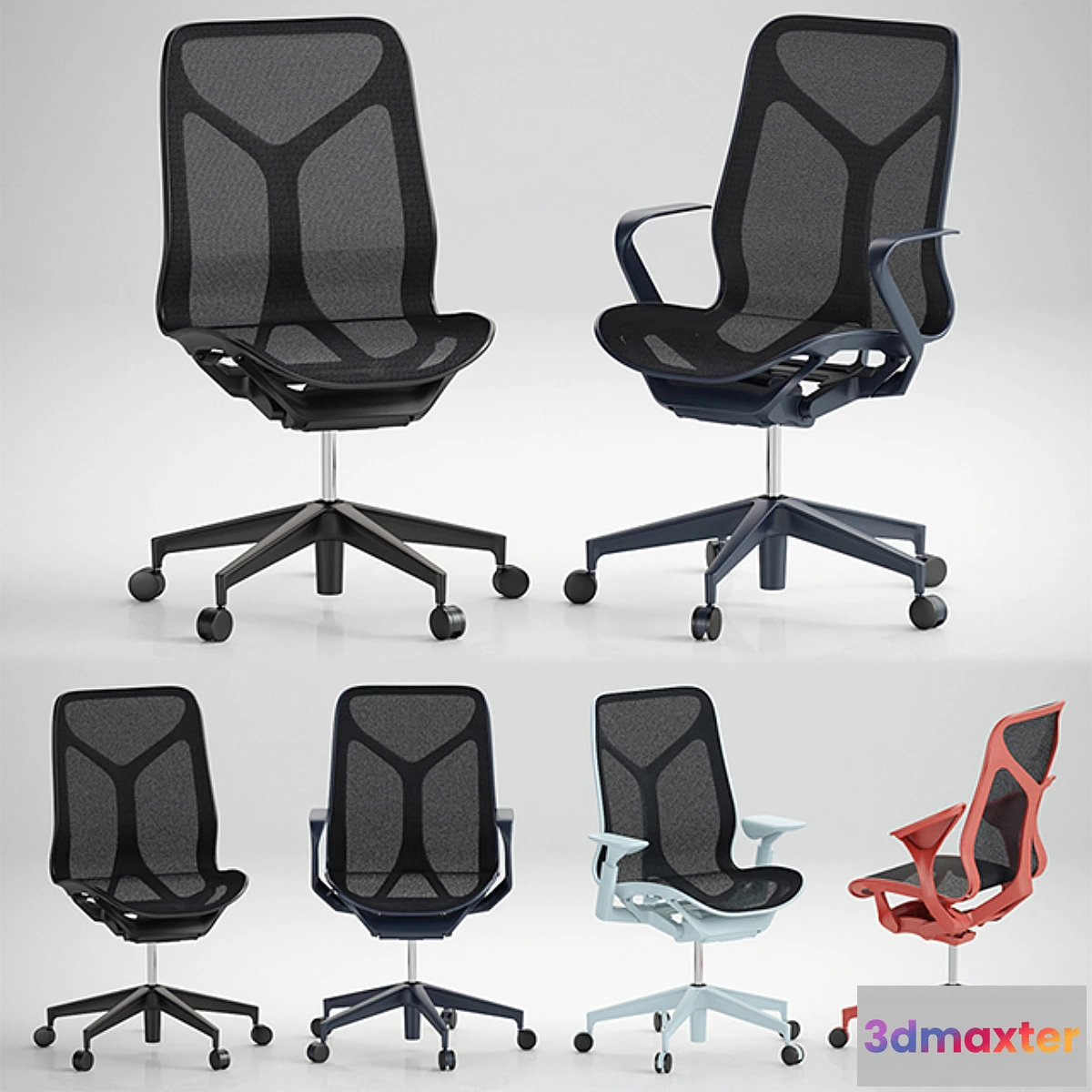 1473776 - Cosm Chairs_Mid Back 3D Max