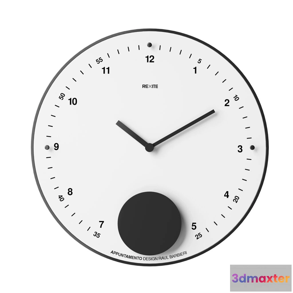 1516250 - Appuntamento Wall-Mounted Clock by Rexite 3D Max