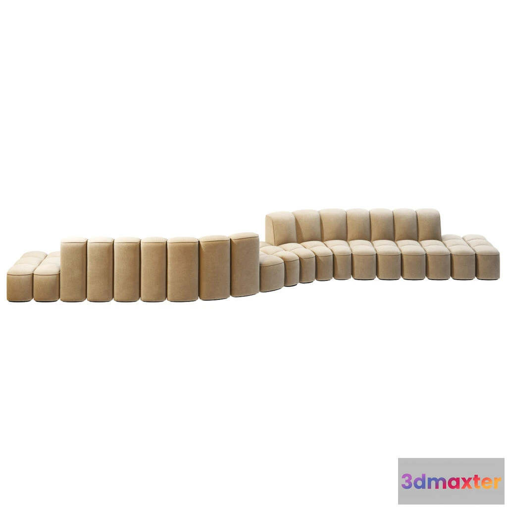 1516262 - Array Sofa System Composition D by Mdf Italia 3D Max