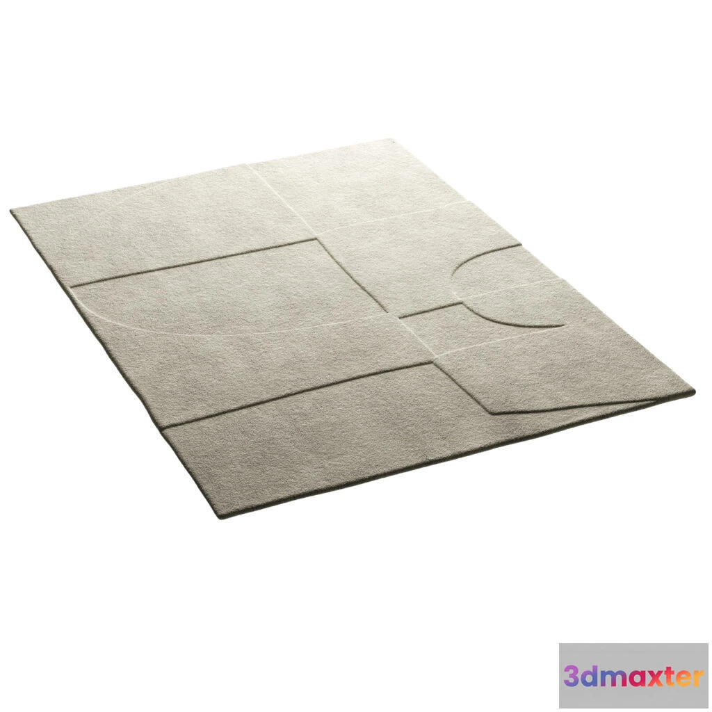 1516730 - Inca Rug Pearl by Flexform 3D Max