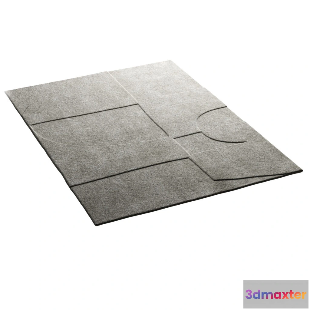 1516732 - Inca Rug Stone by Flexform 3D Max