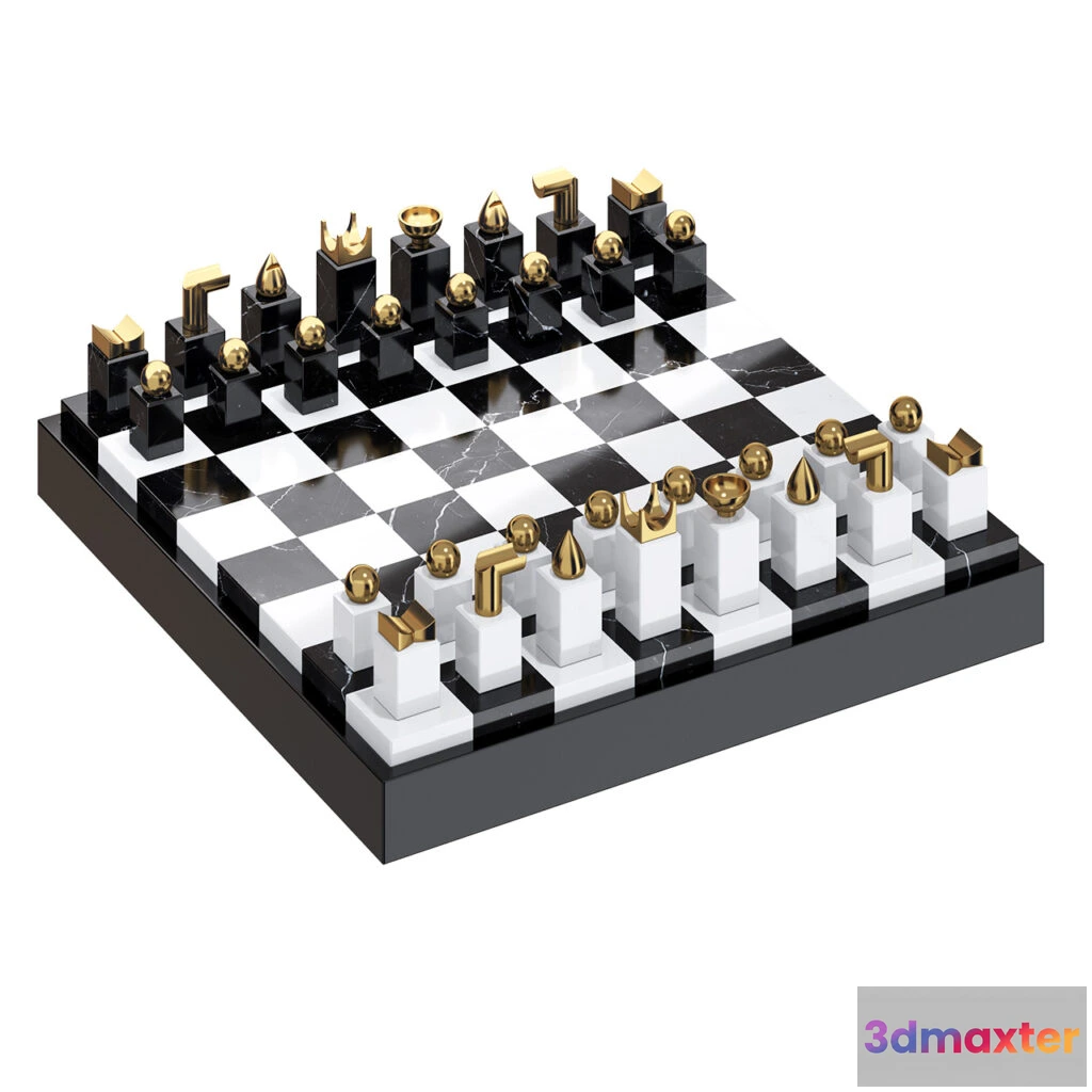 1516926 - Marble Chess Set by L’Object 3D Max