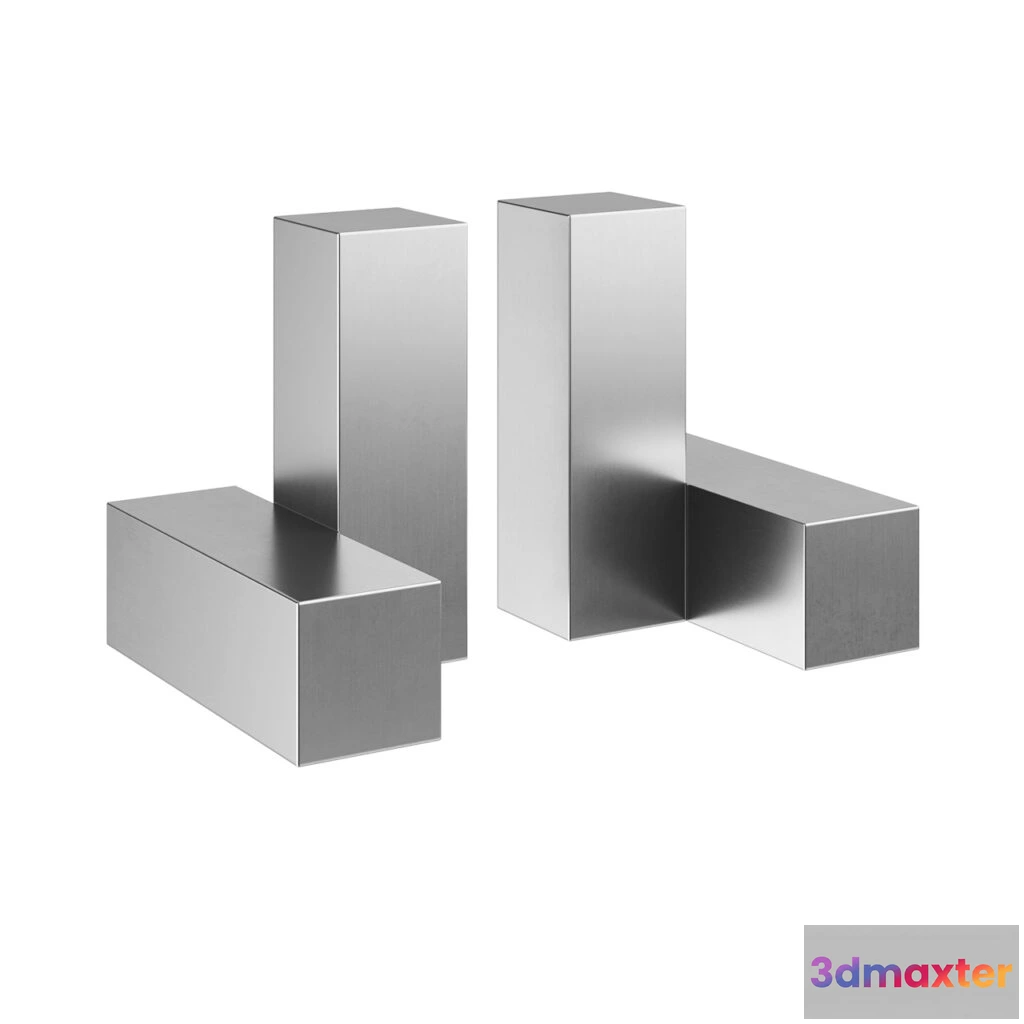 1517076 - Pewter Bookends by When Objects Work 3D Max