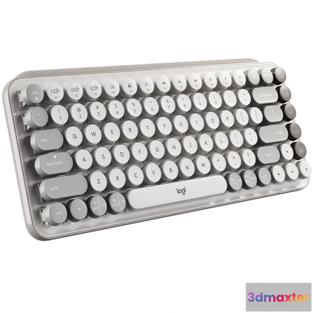 1517136 - Pop Keys Wireless Keyboard Mist by Logitech 3D Max