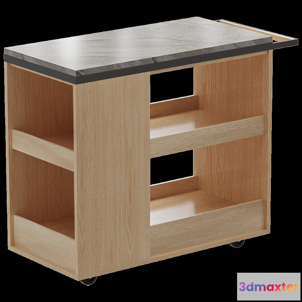 1623016 - ASPLUND - Serving trolley Remy 3D Max