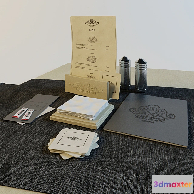 1624594 - furniture - Restaurant set 03 3D Max