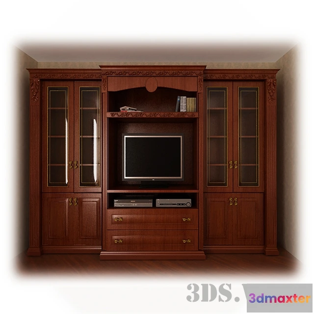 1625748 - furniture - Large cabinet with space for a TV 3D Max