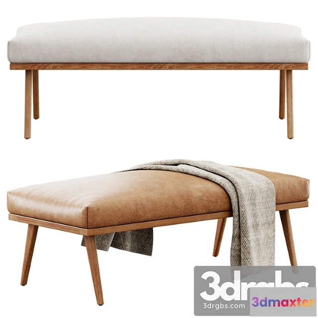 1032892 - Cavett wood frame bench crate&barrel