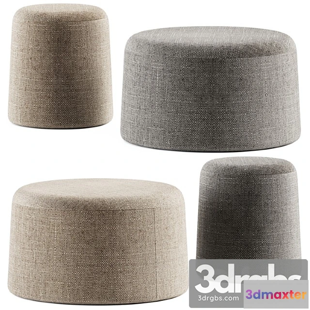 1032982 - FUNGO Upholstered Pouf by Grado Design