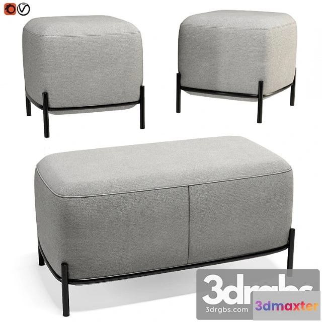 1033204 - Pouffe bench hallberg midnight