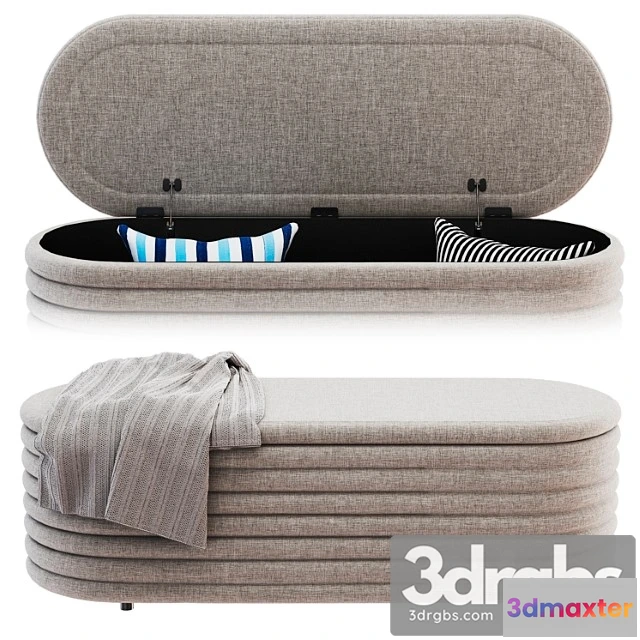 1033234 - Rialto ivory storage bench