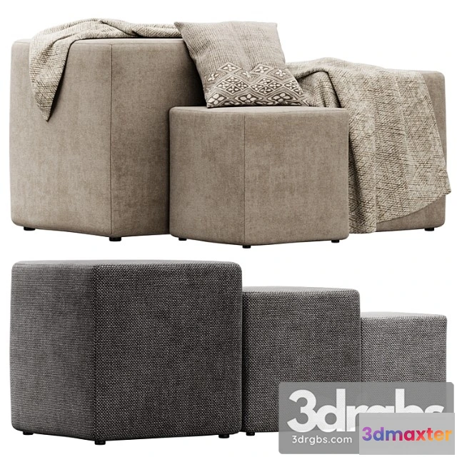 1033282 - Stack ottoman poufs seatings by naula