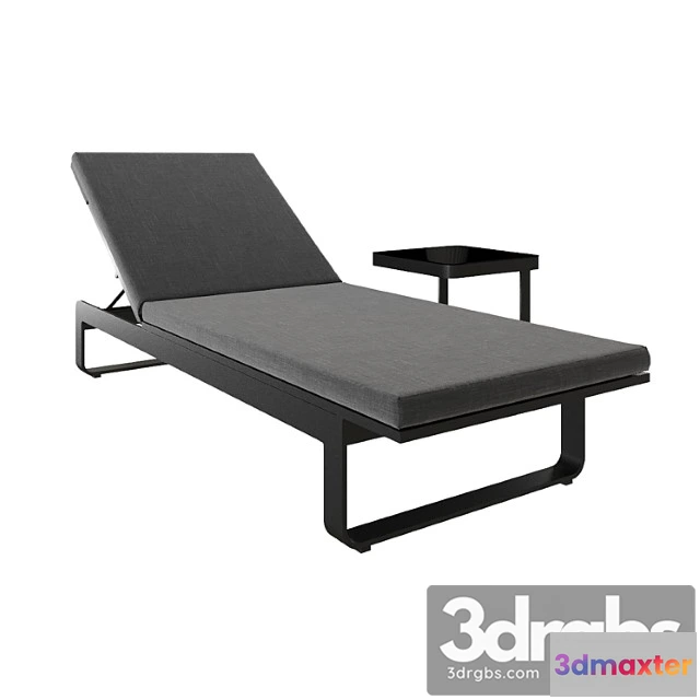 1033292 - Sun lounger black