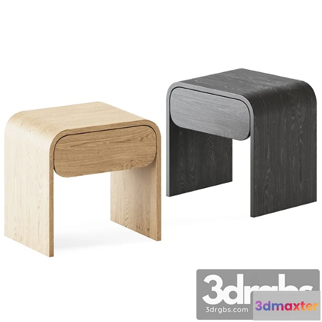 1033334 - wooden bedside table