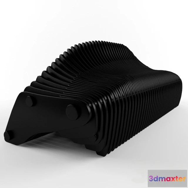 1091740 - Skeleton Bench Black plastic - 225297